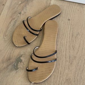 Jimmy Choo flat leather sandals